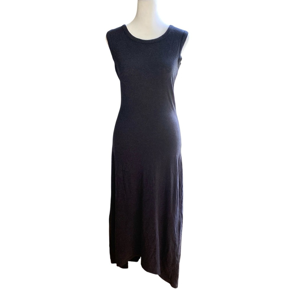 Standard James Perse‎ Charcoal Gray Cotton Blend Dress Capsule Minimalist Size 1